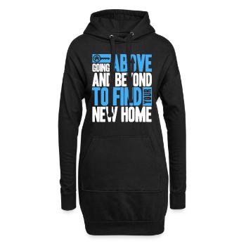 Vente immobilière Immobilier Activité d’agent immobilier - Sweat-shirt à capuche long Femme - noir - Devant