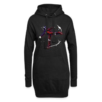 Schlittschuhe Eiskunstlauf - Hoodie-Kleid - Schwarz - Vorne