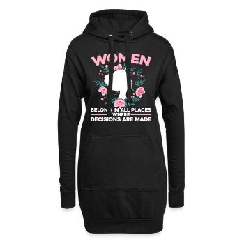 Feminismus Rechte der Frauen Feministisch Geschenk - Hoodie-Kleid - Schwarz - Vorne