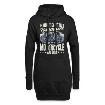 Chopper Moto Moto Moto Motard Cadeau - Sweat-shirt à capuche long Femme - noir - Devant