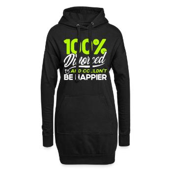 Ex Partner Scheidung Geschiedene Geschenk - Hoodie-Kleid - Schwarz - Vorne