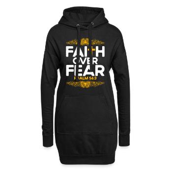 Christlich Bibelvers Religiös Geschenk - Hoodie-Kleid - Schwarz - Vorne