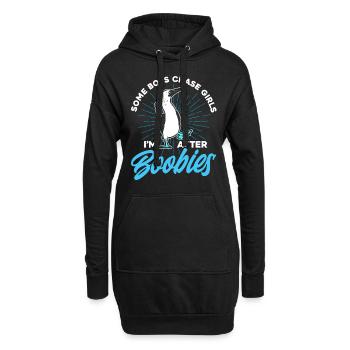 Birdwatcher Seabird Boobie Cadeau - Sweat-shirt à capuche long Femme - noir - Devant