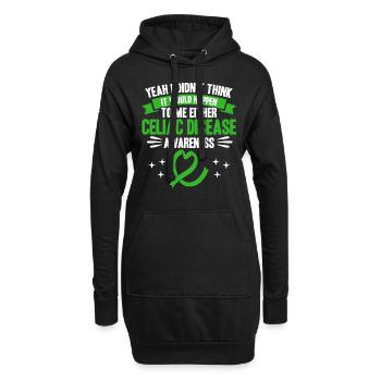Zöliakie Kämpfer Zöliakie Bewusstsein Zöliakie Übe - Hoodie-Kleid - Schwarz - Vorne