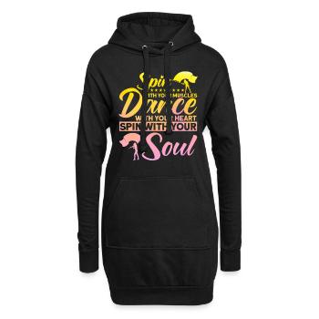 Danse avec ton cœur Flag Guard Gift - Sweat-shirt à capuche long Femme - noir - Devant
