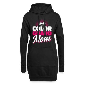 Color Guard Mom Flag Guard Cadeau - Sweat-shirt à capuche long Femme - noir - Devant