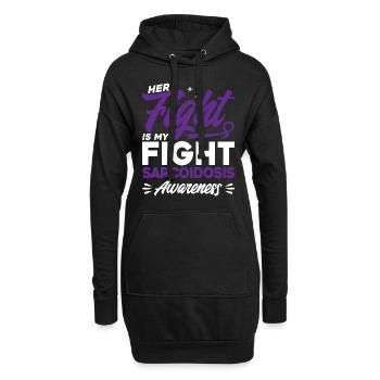 Sarkoidose Überlebender Sarkoidose Unterstützung S - Hoodie-Kleid - Schwarz - Vorne