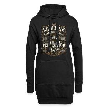 Legende 1973 Geburtstag geboren im Jahr 1973 - Hoodie-Kleid - Schwarz - Vorne