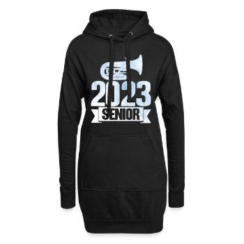 Tuba 2023 Cadeau Senior - Sweat-shirt à capuche long Femme - noir - Devant