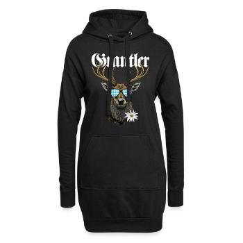 Grantler Bayern Grantln Tracht Bayern Grantln - Hoodie-Kleid - Schwarz - Vorne