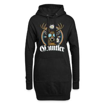 Grantler Bayern Grantln Tracht Bayern Grantln - Hoodie-Kleid - Schwarz - Vorne