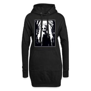 Dessin animé Manga Anime Ville Zombie Goules - Sweat-shirt à capuche long Femme - noir - Devant