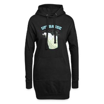 Pfalz Dialekt Lustiges Pfälzer Geschenk Weinfest - Hoodie-Kleid - Schwarz - Vorne