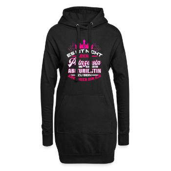 Abiturientin Abschluss Geschenk Abitur für - Hoodie-Kleid - Schwarz - Vorne