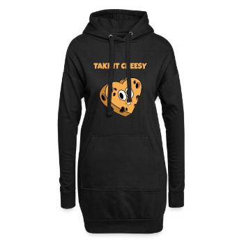 Käse Sucht Geschenk für Low Carb Koch I Take It - Hoodie-Kleid - Schwarz - Vorne