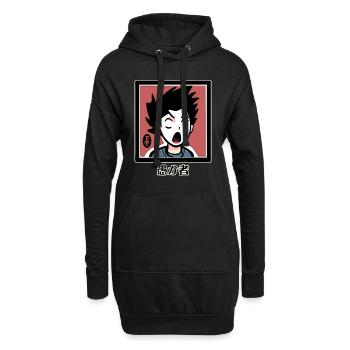 Tarot d’anime : 愚か者 Le fou, le fou - Sweat-shirt à capuche long Femme - noir - Devant