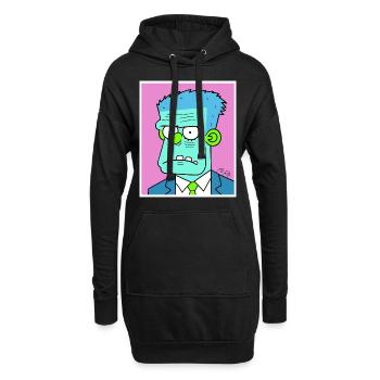 Wahlen kommen - Politiker-Zombies sind aufgeregt - Hoodie-Kleid - Schwarz - Vorne