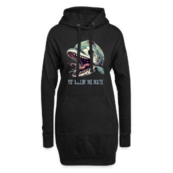 Beschwerde vom Zombie Delfin - Hoodie-Kleid - Schwarz - Vorne