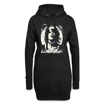 Femme, brise les chaînes - Sweat-shirt à capuche long Femme - noir - Devant