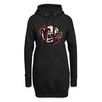 Wankers, parodie d’équipe de baseball - Sweat-shirt à capuche long Femme - noir - Devant