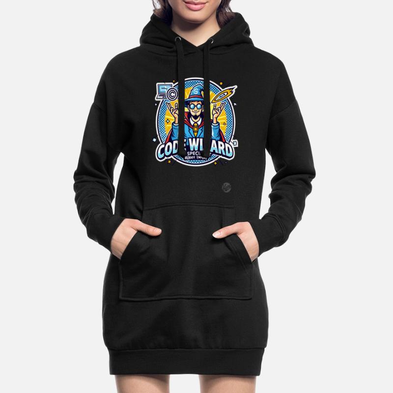 Code Wizard Restart Specialist IT Expert Hoodie Dress