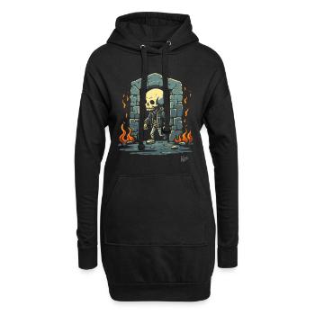 Donjon de squelettes Showtime - Sweat-shirt à capuche long Femme - noir - Devant