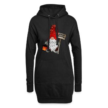 Koch Wichtel Weihnachtsgnom - Hoodie-Kleid - Schwarz - Vorne