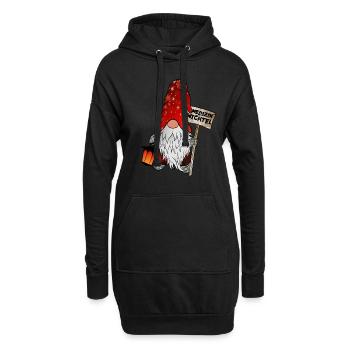 Medizin Wichtel - Hoodie-Kleid - Schwarz - Vorne