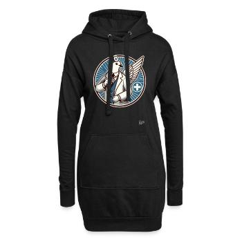 Dr. Taube – Der Fliegende Doktor - Hoodie-Kleid - Schwarz - Vorne