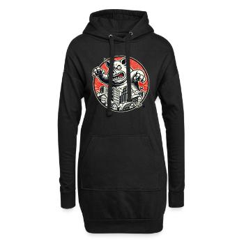 Die Rückkehr des lustigen Monster-Schwein - Hoodie-Kleid - Schwarz - Vorne