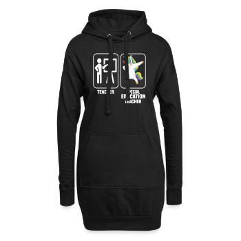 enseignant enseignant éducation spéciale enseignant des écoles spéciales - Sweat-shirt à capuche long Femme - noir - Devant