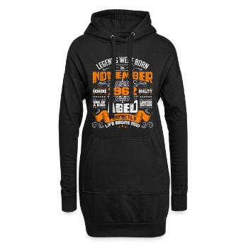 Legenden wurden im November 1962 zum Geburtstag geboren - Hoodie-Kleid - Schwarz - Vorne