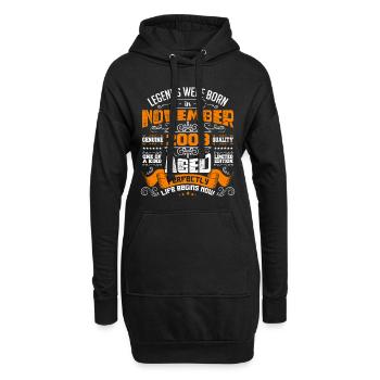 Legends wurden im November 2003 zum Geburtstag geboren - Hoodie-Kleid - Schwarz - Vorne