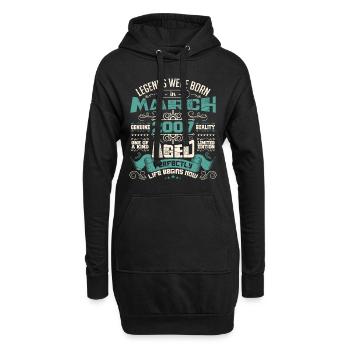 März 2007 | Geburtstagsgeschenk - Hoodie-Kleid - Schwarz - Vorne