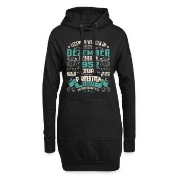 Legenden werden geboren im Dezember 1952 - Sweat-shirt à capuche long Femme - noir - Devant
