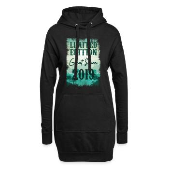 Unique En Son Genre Depuis 2019 - Sweat-shirt à capuche long Femme - noir - Devant
