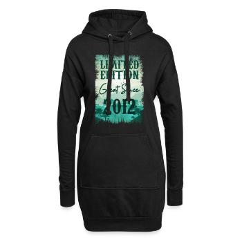 Einzigartig seiner Art seit 2012 - Hoodie-Kleid - Schwarz - Vorne