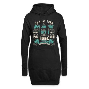 Legends were born in May 1974 | Limited Edition - Sweat-shirt à capuche long Femme - noir - Devant