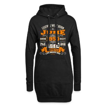 Legends were born in June 1950 | limited Edition - Sweat-shirt à capuche long Femme - noir - Devant