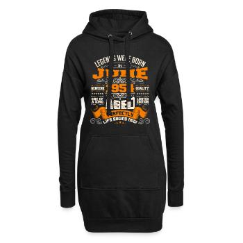 Legends were born in June 1954 | limited Edition - Sweat-shirt à capuche long Femme - noir - Devant