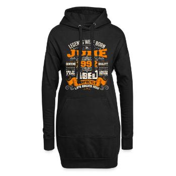 Legends were born in June 1992 | limited Edition - Sweat-shirt à capuche long Femme - noir - Devant