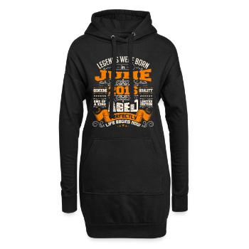 Legends were born in June 2016 | limited Edition - Sweat-shirt à capuche long Femme - noir - Devant