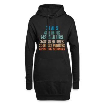 39 Ans Anniversaire - cadeau d'anniversaire - Sweat-shirt à capuche long Femme - noir - Devant
