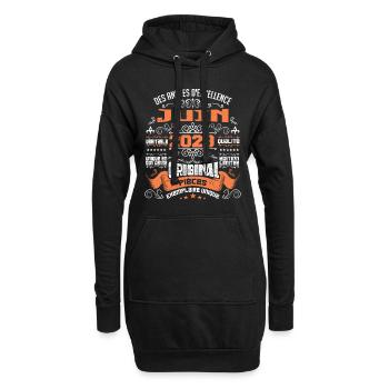 Légende vivante depuis Juin 2023 - Sweat-shirt à capuche long Femme - noir - Devant