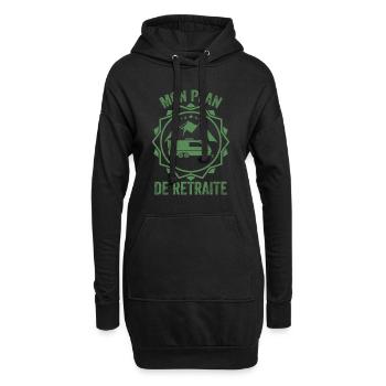 Camping Car Meilleur Plan De Retraite | Retraité - Sweat-shirt à capuche long Femme - noir - Devant