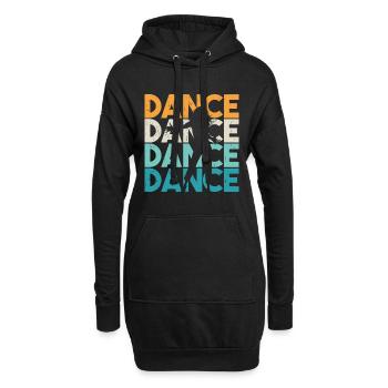 Danse Danseuse Cadeau - Sweat-shirt à capuche long Femme - noir - Devant
