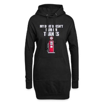 Mein Boot läuft nicht weiter, danke Bootsgeschenke - Hoodie-Kleid - Schwarz - Vorne