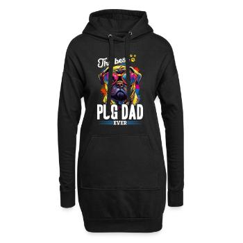 Pug Dog Breed Pet - The Best Pug Dad Ever - Hoodie Dress - black - Front
