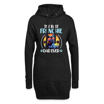 French Bulldog Frenchie Dog Pet The Best Frenchie - Hoodie-Kleid - Schwarz - Vorne