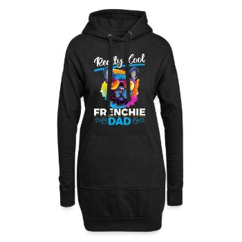 French Bulldog Dog Breed Really Cool Frenchie Dad - Hoodie-Kleid - Schwarz - Vorne